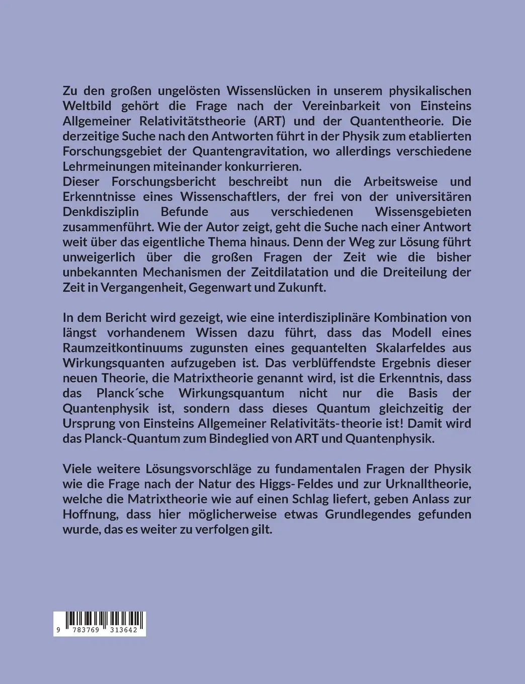 Rückseite: 9783769313642 | Quantengravitation | Michael Harder | Taschenbuch | Paperback | 56 S.