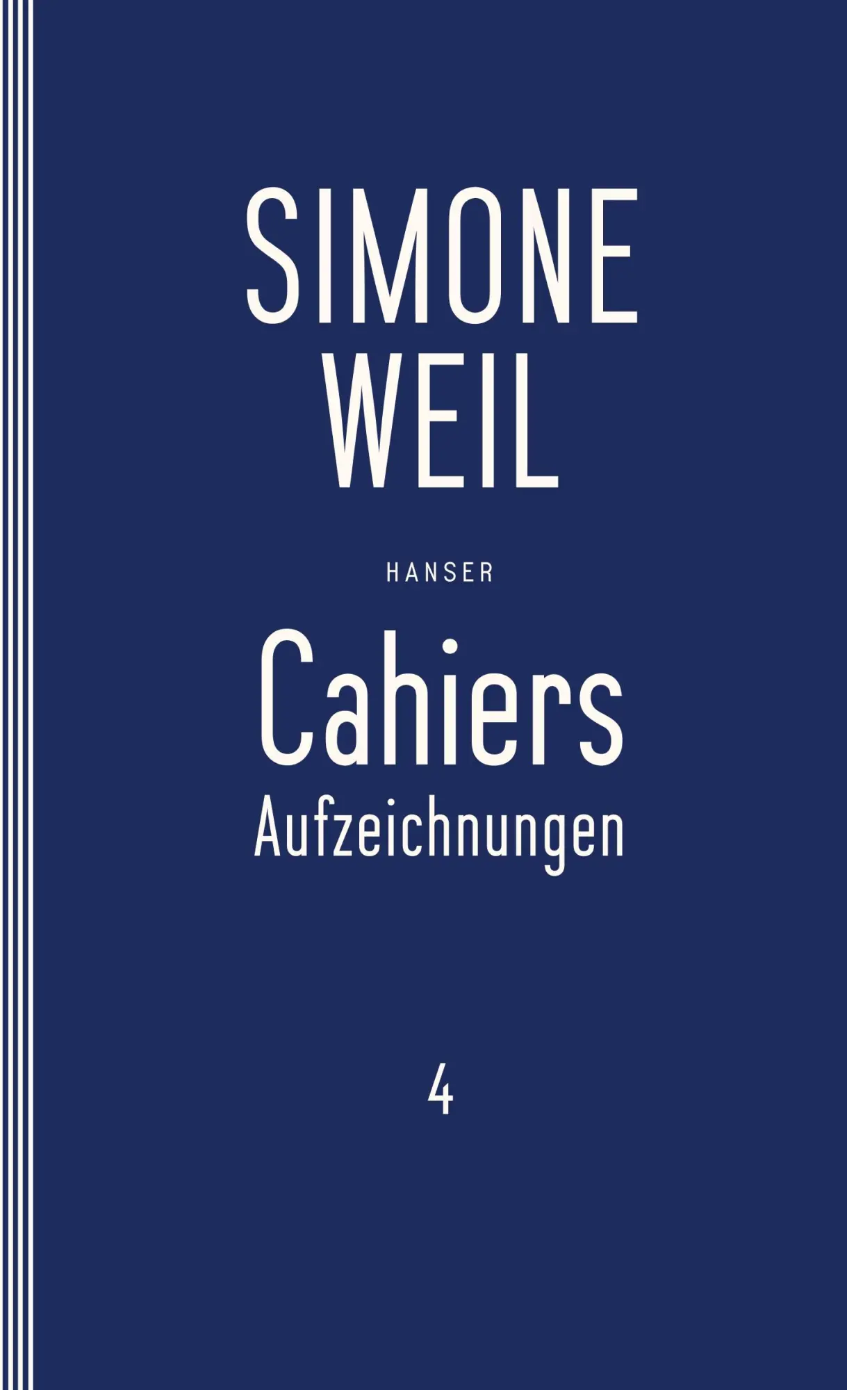 Cover: 9783446253742 | Cahiers 4 | Aufzeichnungen | Simone Weil | Taschenbuch | 368 S. | 1997