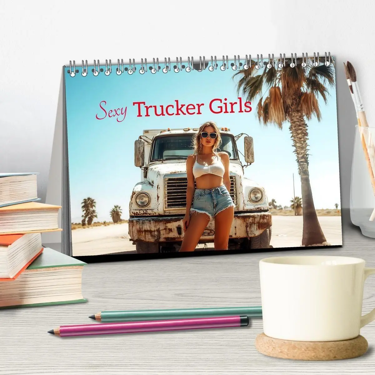 Bild: 9783569013742 | Sexy Trucker Girls (Tischkalender 2027 DIN A5 quer), CALVENDO...