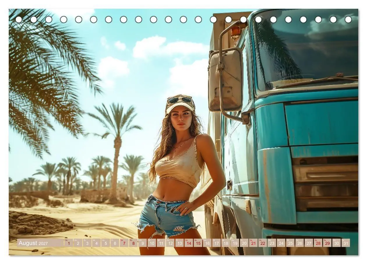 Bild: 9783569013742 | Sexy Trucker Girls (Tischkalender 2027 DIN A5 quer), CALVENDO...