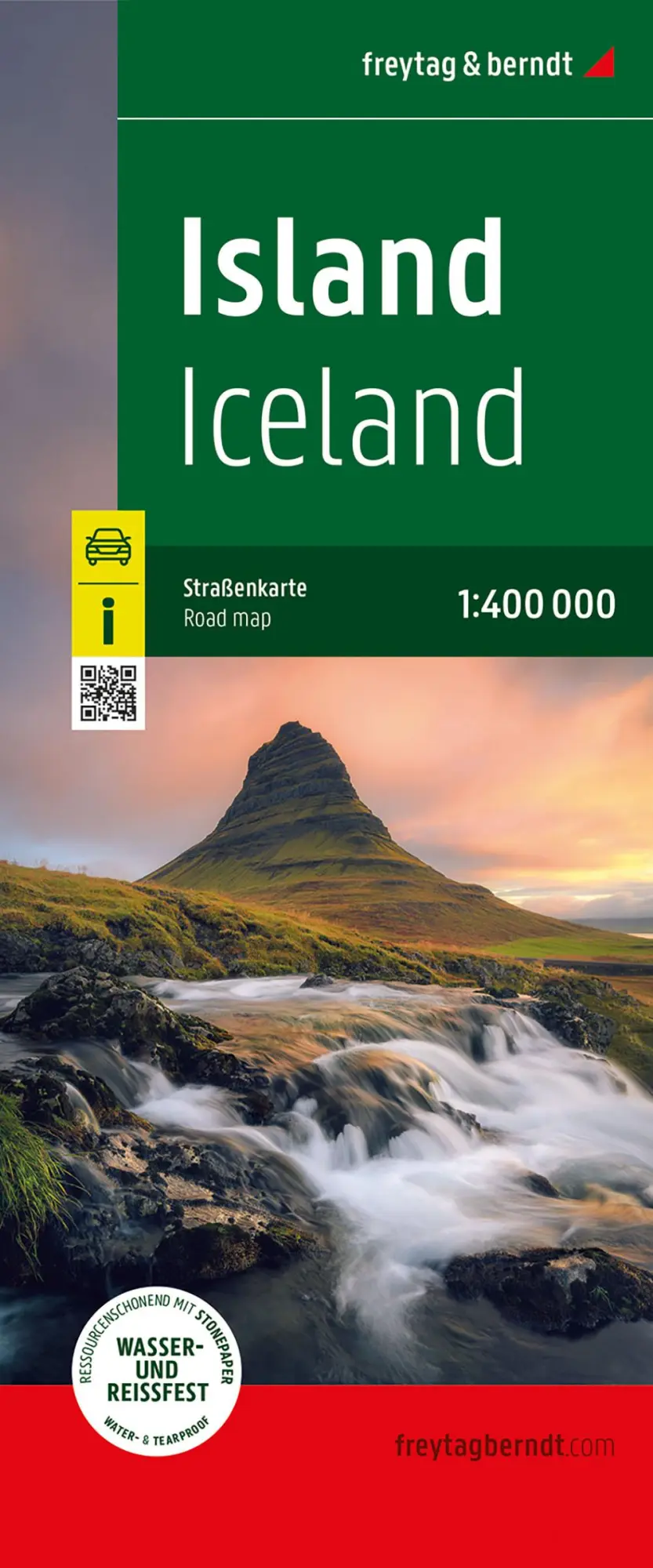 Cover: 9783707923742 | Island, Straßenkarte 1:400.000, freytag &amp; berndt, Softcover | Berndt