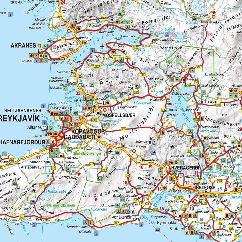 Bild: 9783707923742 | Island, Straßenkarte 1:400.000, freytag &amp; berndt, Softcover | Berndt