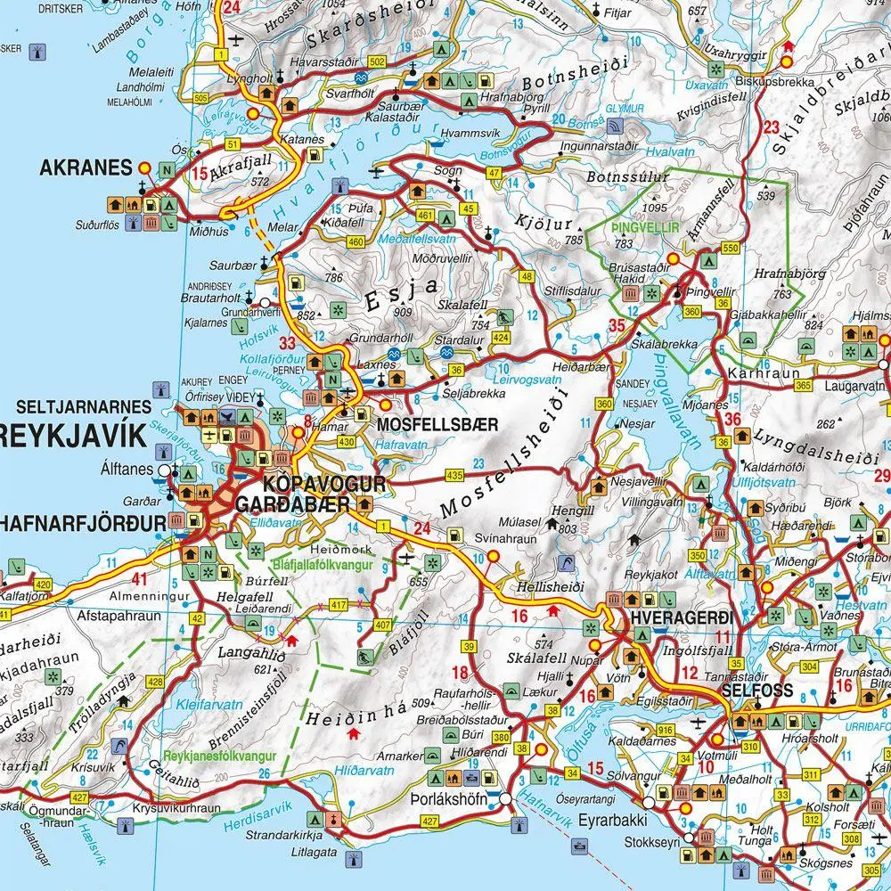 Bild: 9783707923742 | freytag &amp; berndt Straßenkarte Island, Softcover 1:400.000 | Berndt