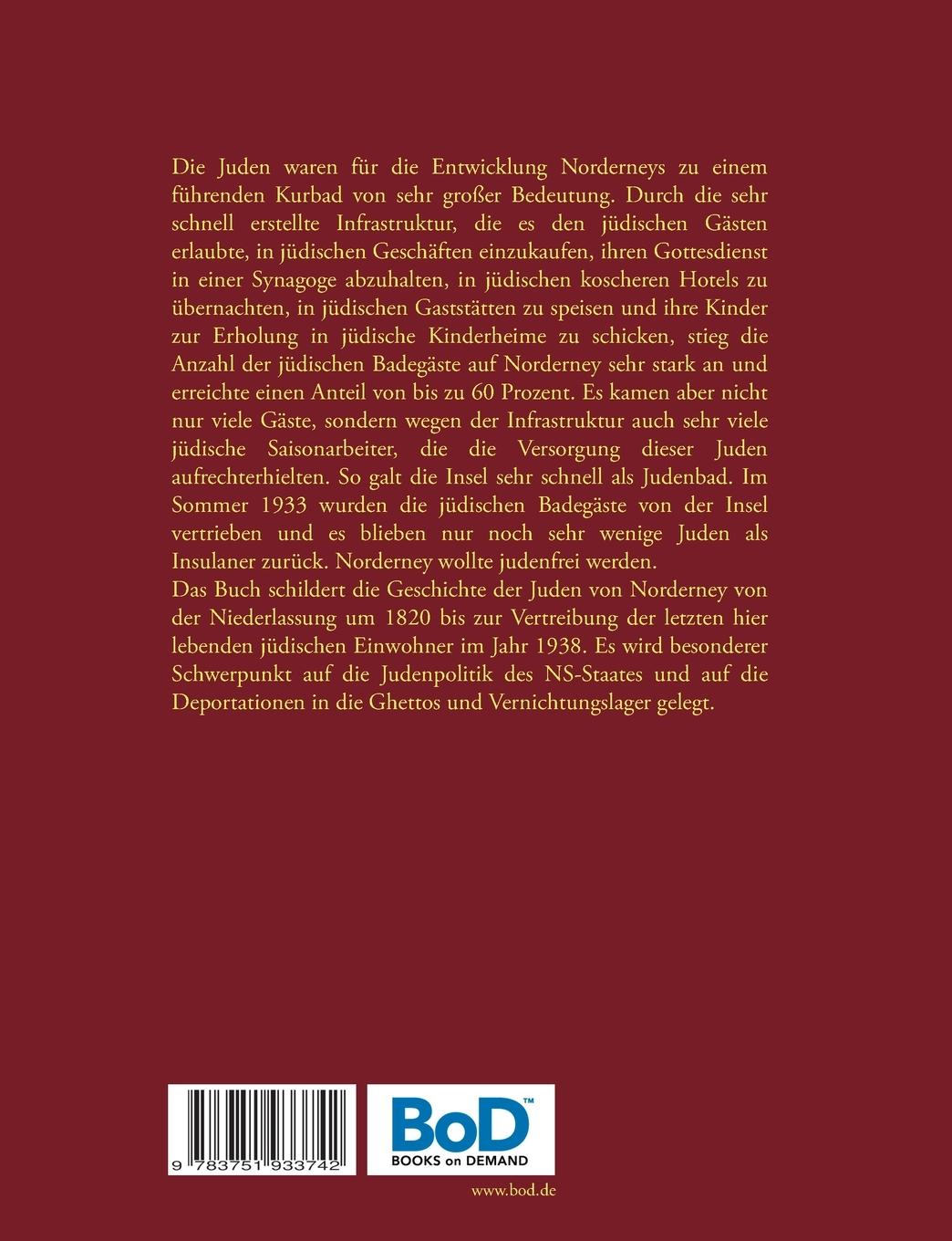 Rückseite: 9783751933742 | Nordseebad Norderney ist judenfrei | Harald Kirschninck | Taschenbuch