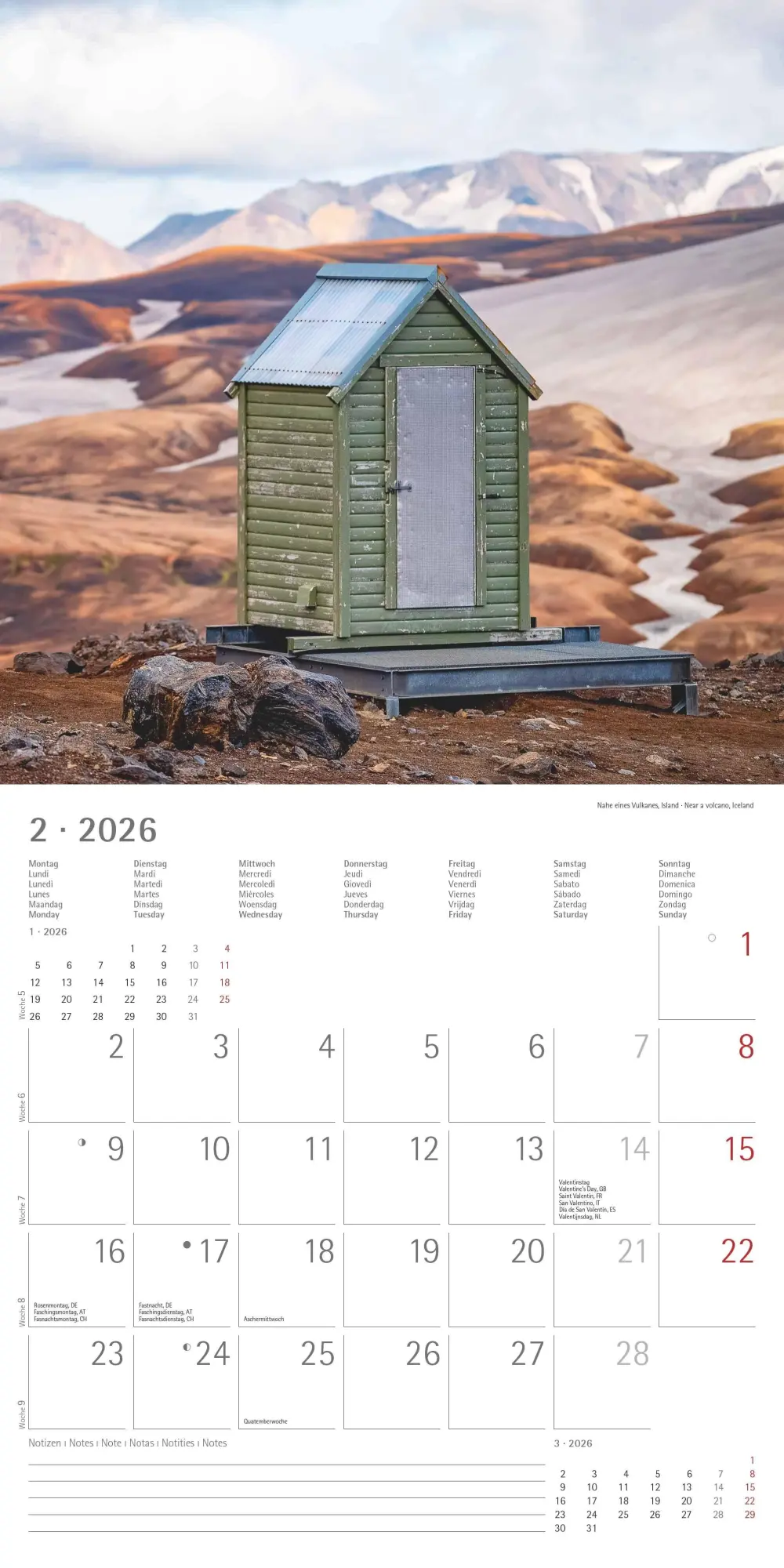 Bild: 4069095003842 | Toilets Around the World 2026 - Wand-Kalender - Broschüren-Kalender...