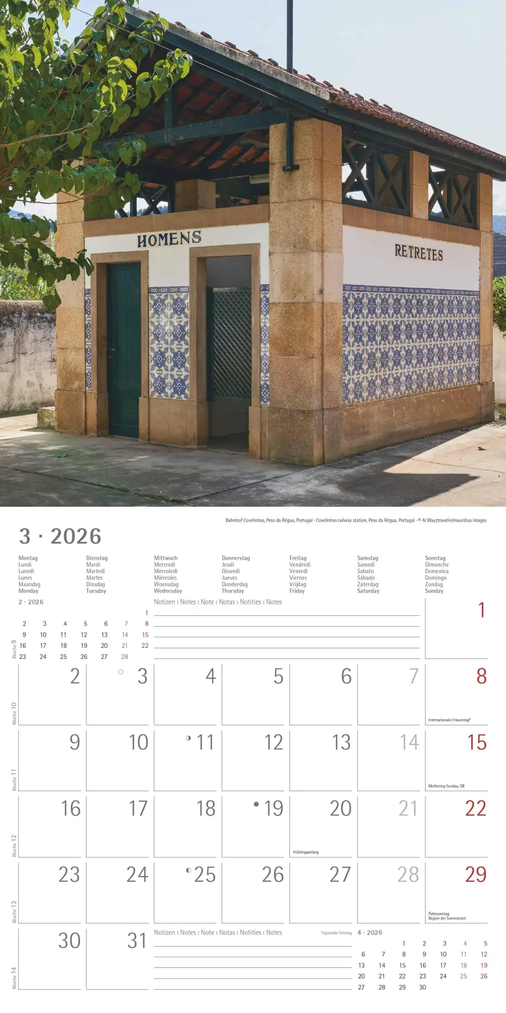 Bild: 4069095003842 | Toilets Around the World 2026 - Wand-Kalender - Broschüren-Kalender...