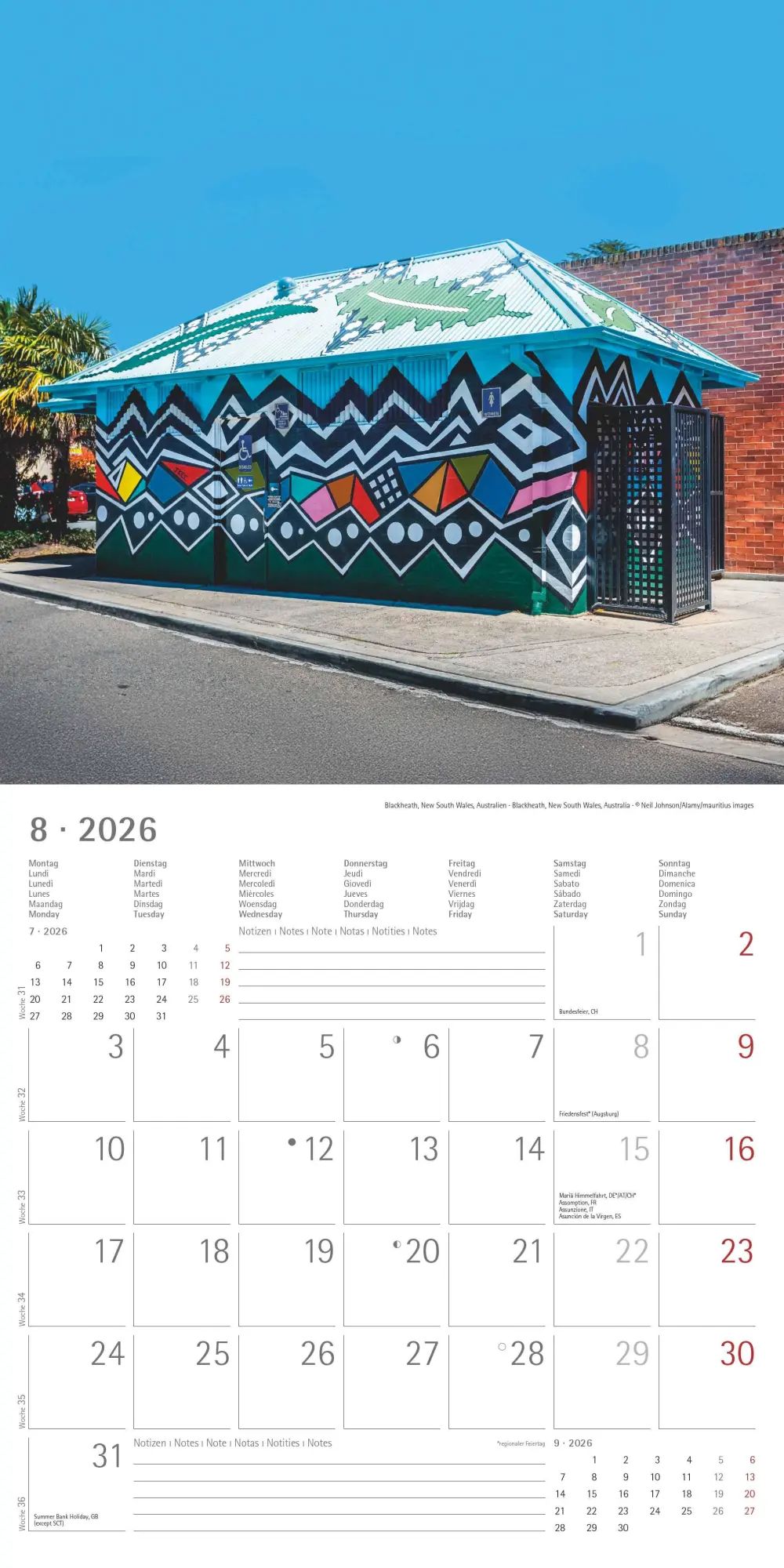 Bild: 4069095003842 | Toilets Around the World 2026 - Wand-Kalender - Broschüren-Kalender...