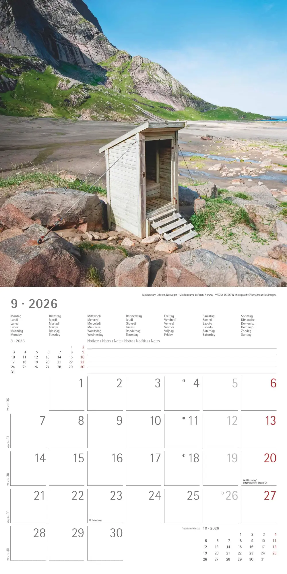 Bild: 4069095003842 | Toilets Around the World 2026 - Wand-Kalender - Broschüren-Kalender...