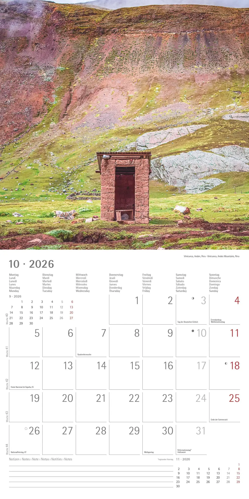 Bild: 4069095003842 | Toilets Around the World 2026 - Wand-Kalender - Broschüren-Kalender...