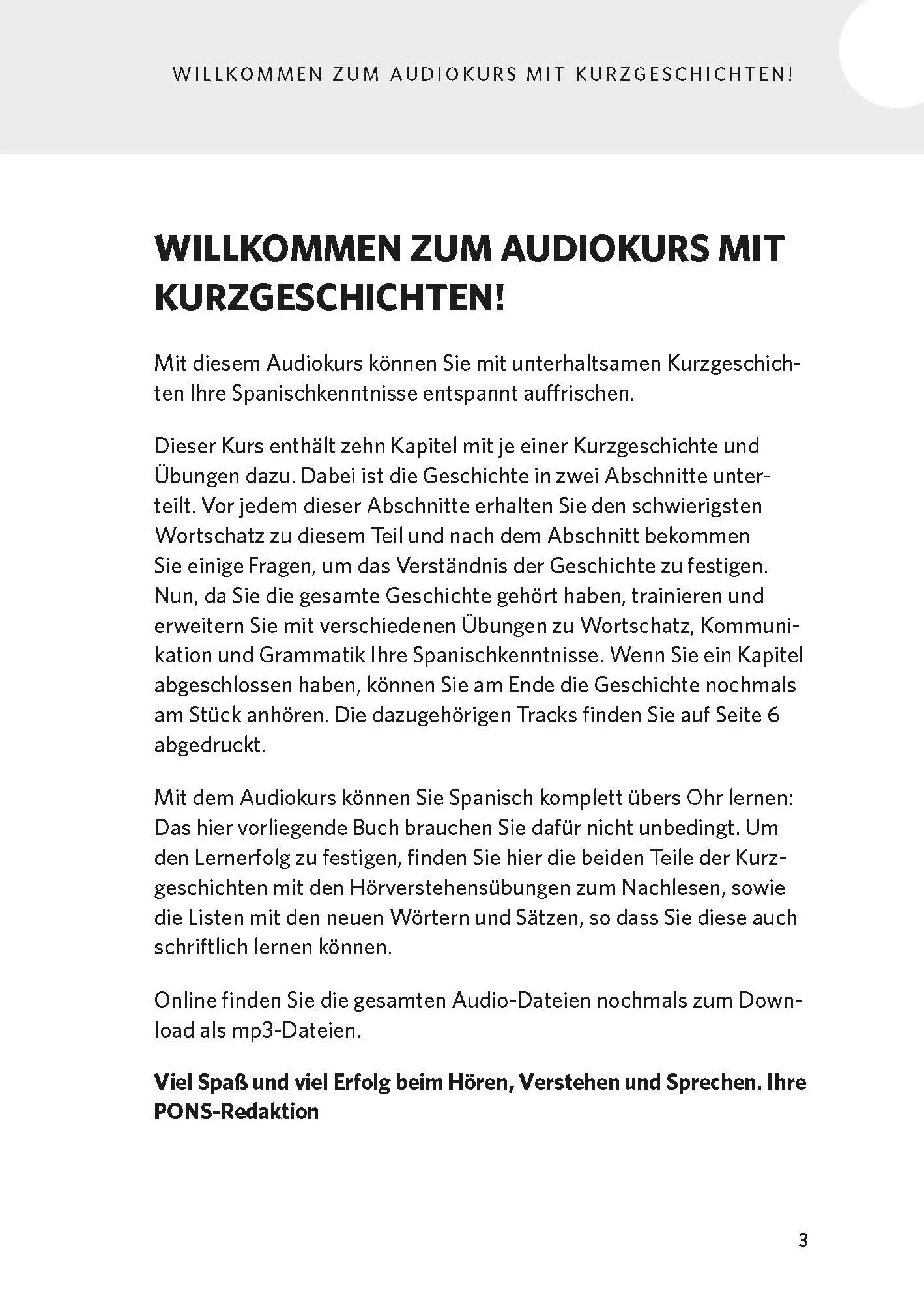 Bild: 9783125623842 | PONS Spanisch lernen mit Kurzgeschichten | MP3 | 456 S. | Deutsch