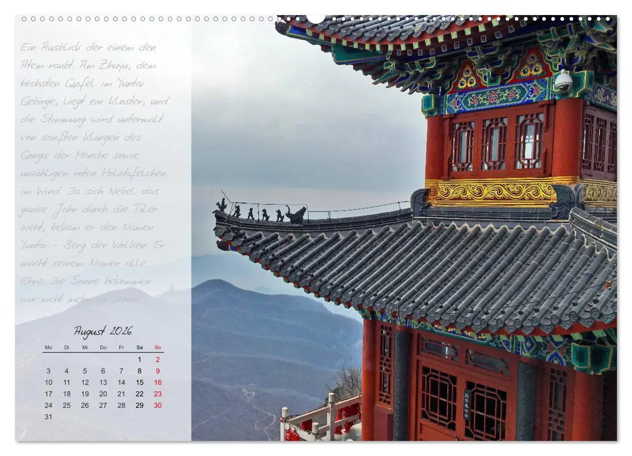 Bild: 9783457683842 | Geheimnisvolles China 2026 (hochwertiger Premium Wandkalender 2026...