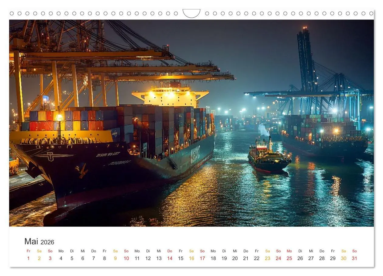 Bild: 9783457993842 | Containerschiffe - Giganten im Fokus (Wandkalender 2026 DIN A3...