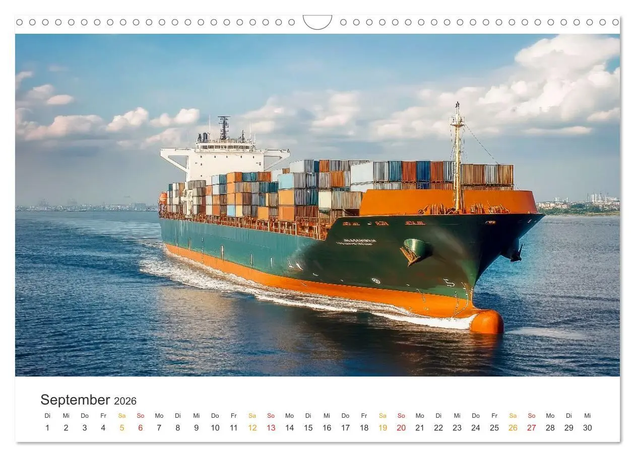 Bild: 9783457993842 | Containerschiffe - Giganten im Fokus (Wandkalender 2026 DIN A3...