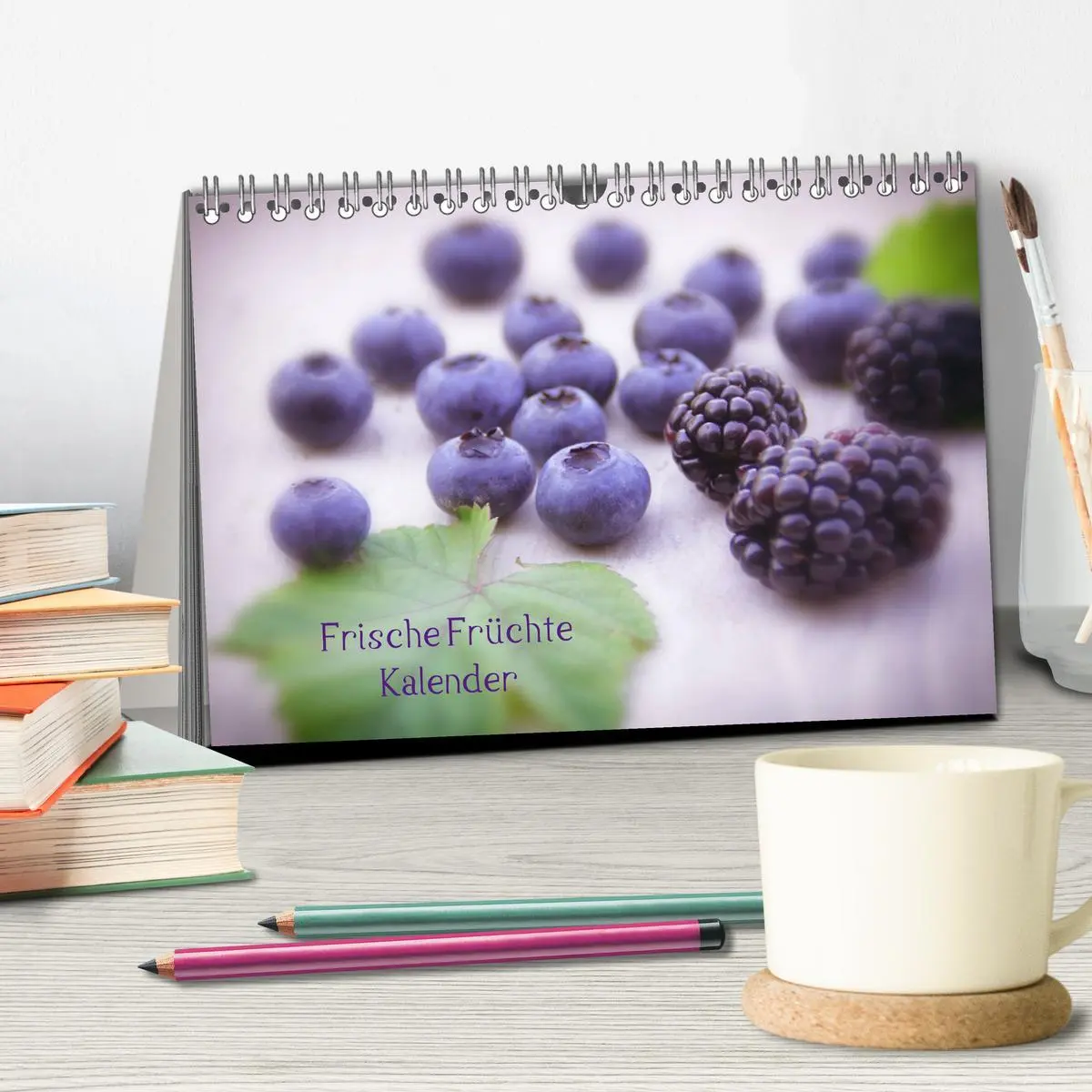 Bild: 9783516223842 | Frische Früchte Kalender (Tischkalender 2026 DIN A5 quer), CALVENDO...