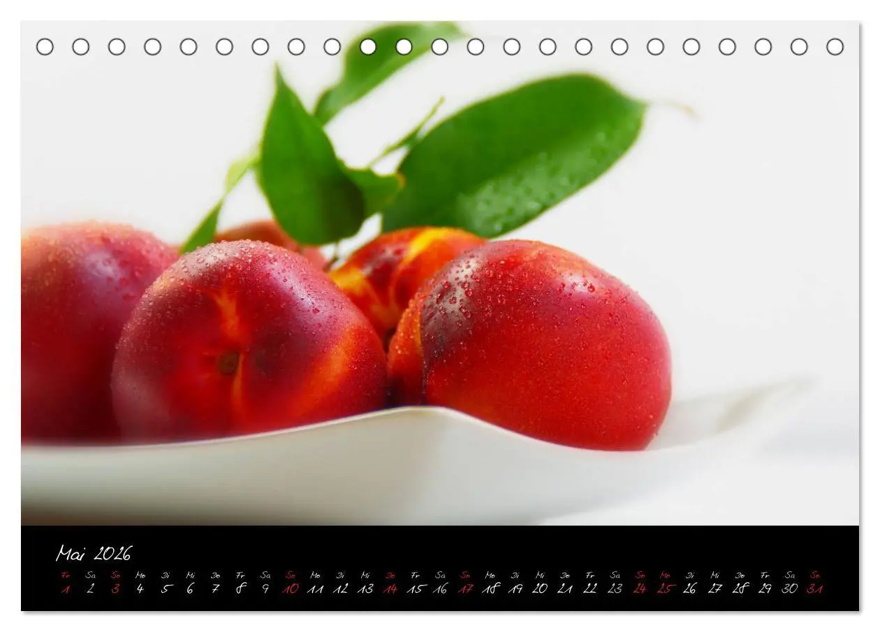Bild: 9783516223842 | Frische Früchte Kalender (Tischkalender 2026 DIN A5 quer), CALVENDO...