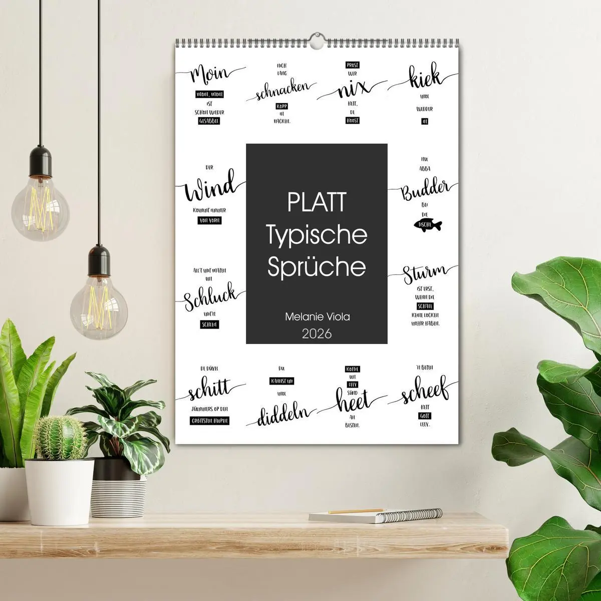 Bild: 9783516393842 | PLATT Typische Sprüche (Wandkalender 2026 DIN A2 hoch), CALVENDO...
