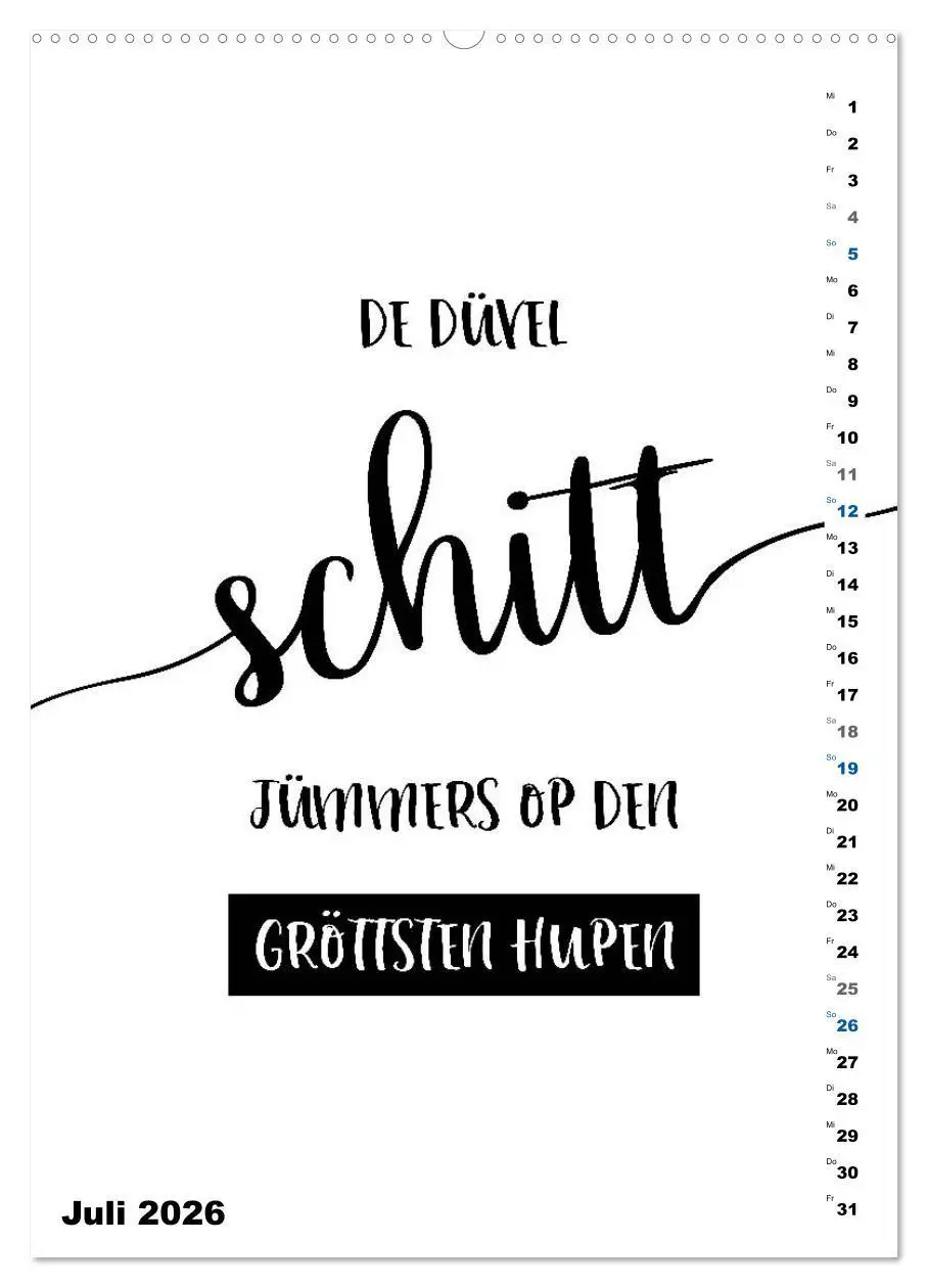 Bild: 9783516393842 | PLATT Typische Sprüche (Wandkalender 2026 DIN A2 hoch), CALVENDO...