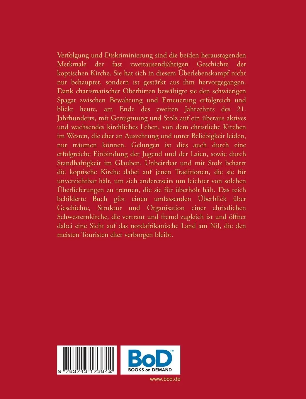 Rückseite: 9783743173842 | Die Kopten und das christliche Erbe Ägyptens | Dieter E. Kilian | Buch