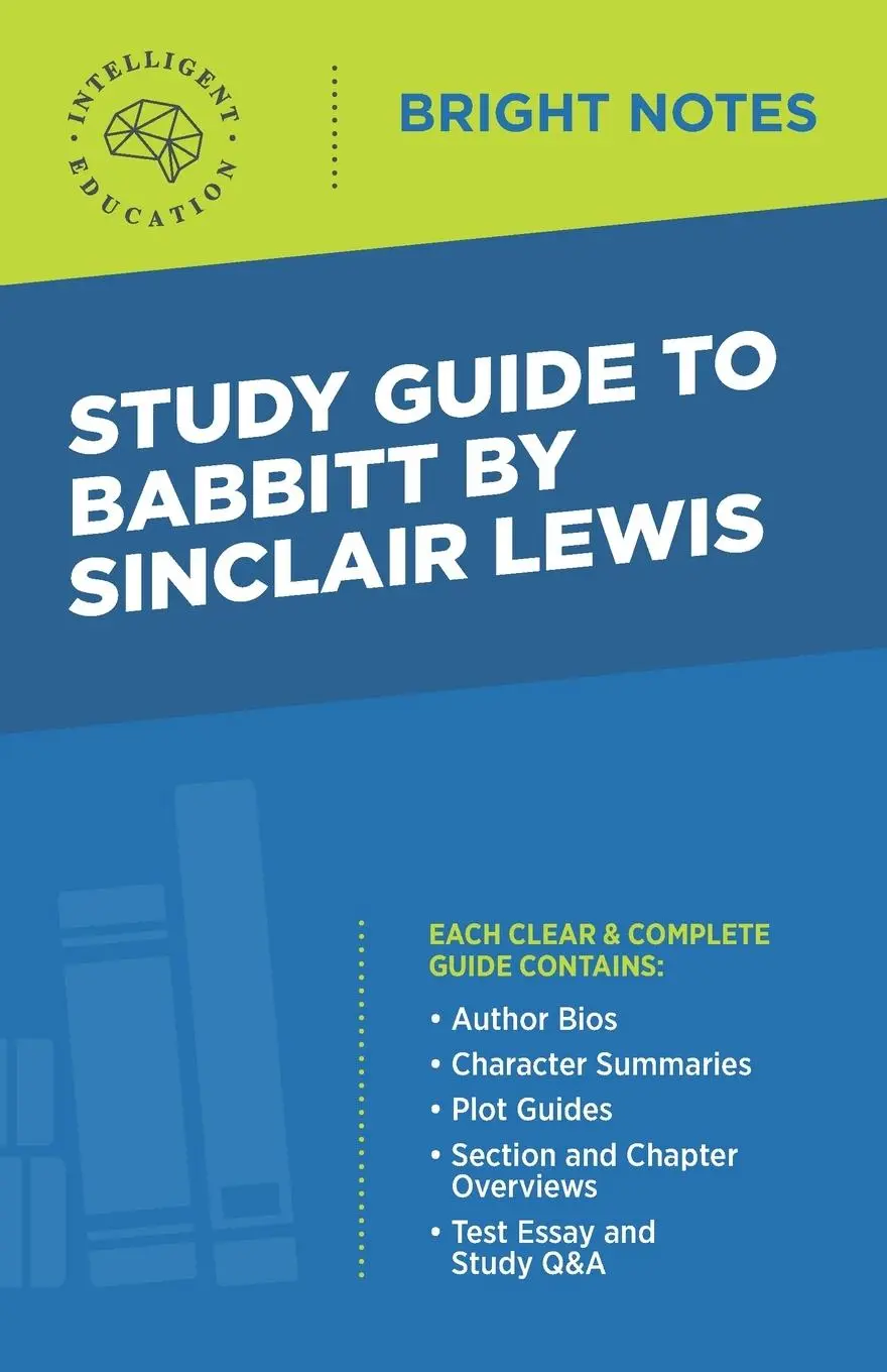Cover: 9781645423942 | Study Guide to Babbitt by Sinclair Lewis | Intelligent Education