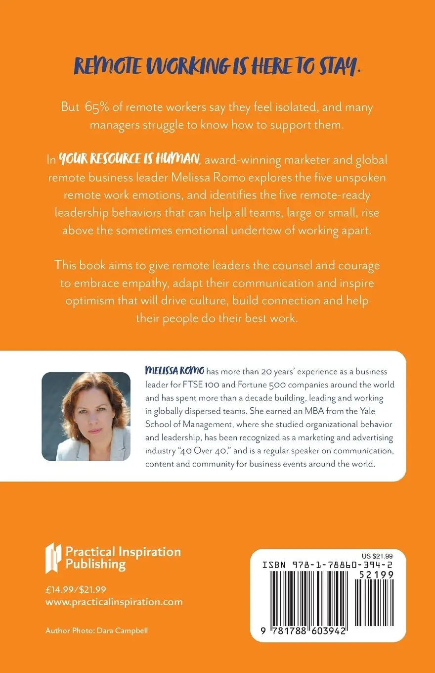 Rückseite: 9781788603942 | Your Resource is Human | Melissa Romo | Taschenbuch | Englisch | 2023