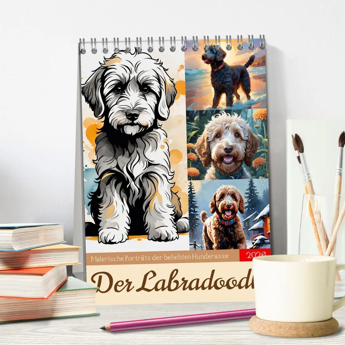 Bild: 9783457293942 | Der Labradoodle (Tischkalender 2026 DIN A5 hoch), CALVENDO...