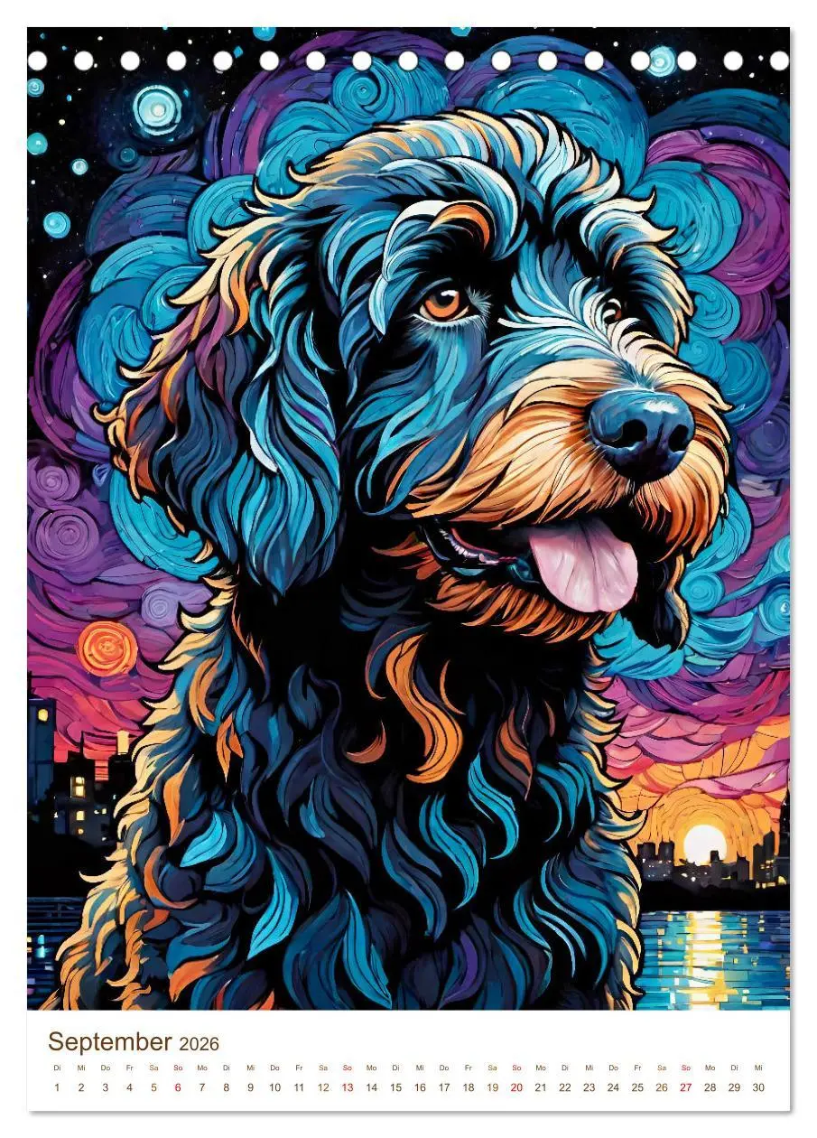 Bild: 9783457293942 | Der Labradoodle (Tischkalender 2026 DIN A5 hoch), CALVENDO...