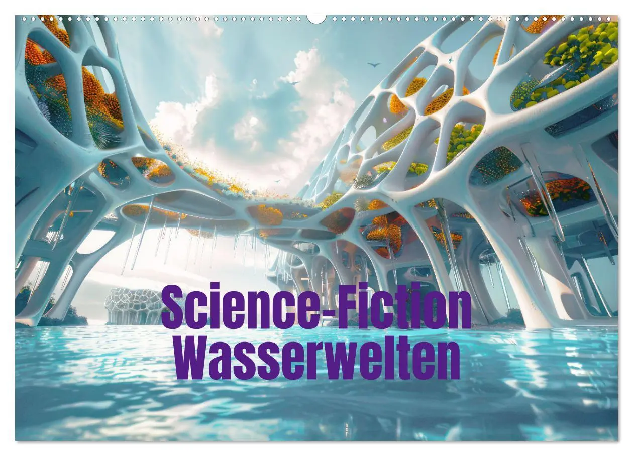 Cover: 9783457433942 | Science-Fiction Wasserwelten (Wandkalender 2026 DIN A2 quer),...