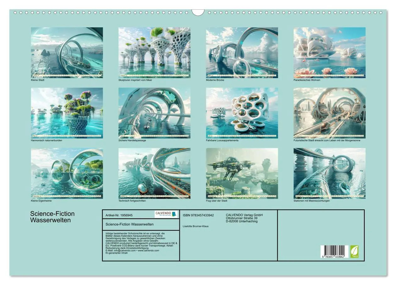 Bild: 9783457433942 | Science-Fiction Wasserwelten (Wandkalender 2026 DIN A2 quer),...