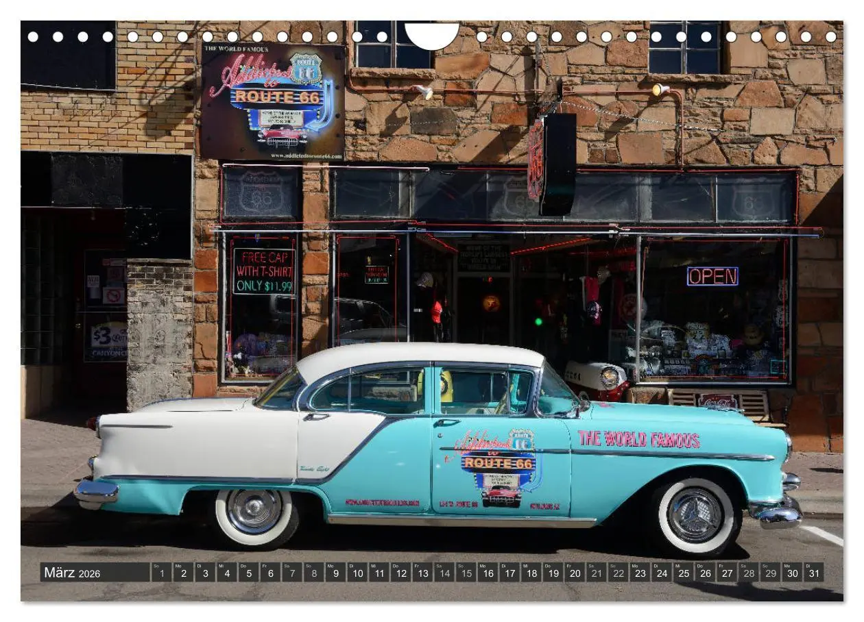 Bild: 9783457673942 | Route 66 (Wandkalender 2026 DIN A4 quer), CALVENDO Monatskalender