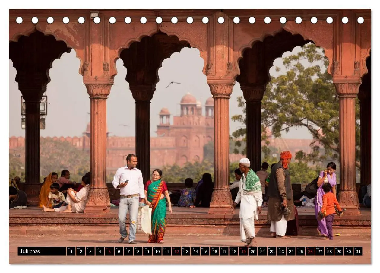 Bild: 9783516073942 | Indien - das goldene Dreieck, Delhi-Agra-Jaipur (Tischkalender 2026...