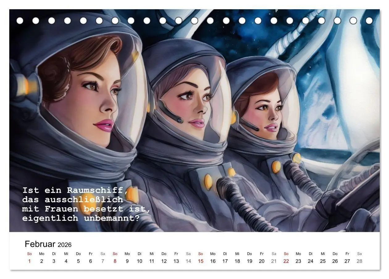 Bild: 9783516693942 | Lustige und paradoxe Fragen (Tischkalender 2026 DIN A5 quer),...