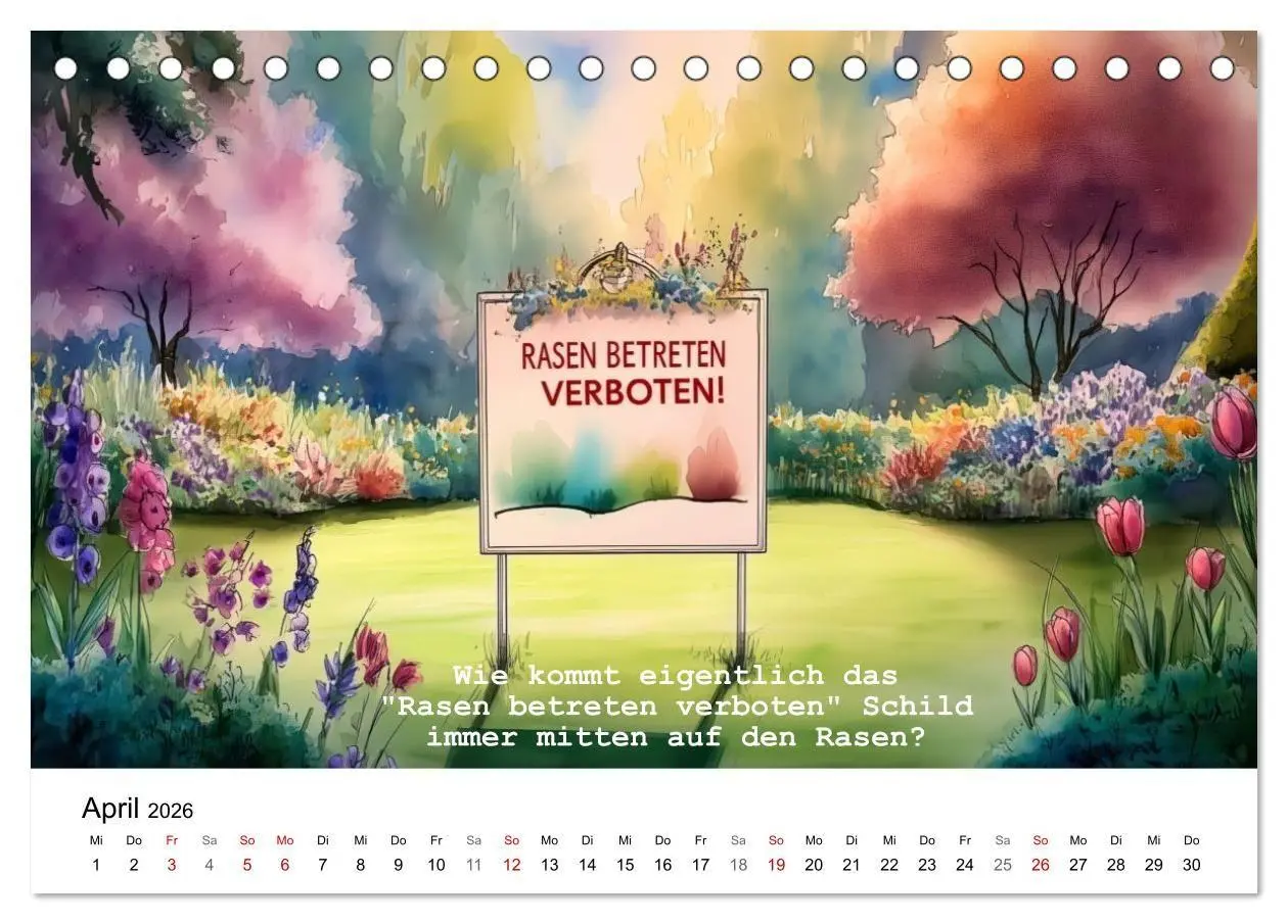 Bild: 9783516693942 | Lustige und paradoxe Fragen (Tischkalender 2026 DIN A5 quer),...