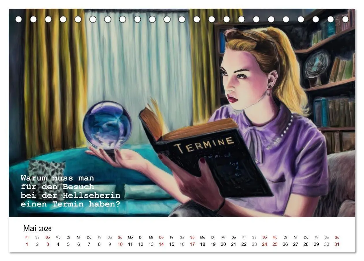 Bild: 9783516693942 | Lustige und paradoxe Fragen (Tischkalender 2026 DIN A5 quer),...