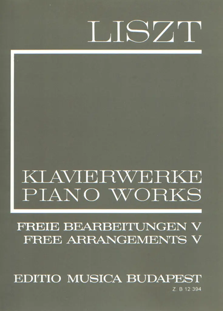 Cover: 9790080123942 | Freie Bearbeitungen 5 | Franz Liszt | EMB Liszt Works | Buch | 2000
