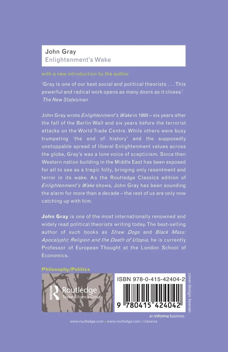 Rückseite: 9780415424042 | Enlightenment's Wake | John Gray | Taschenbuch | Englisch | 2007