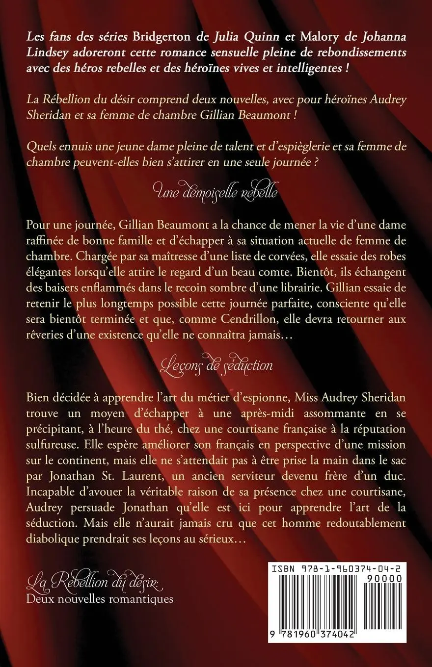Rückseite: 9781960374042 | La Rébellion du désir | Deux nouvelles romantiques | Lauren Smith