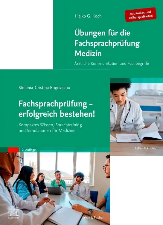 Cover: 9783437214042 | Fachsprachprüfung Lehrbuch und Arbeitsbuch Set | Rogoveanu | Buch