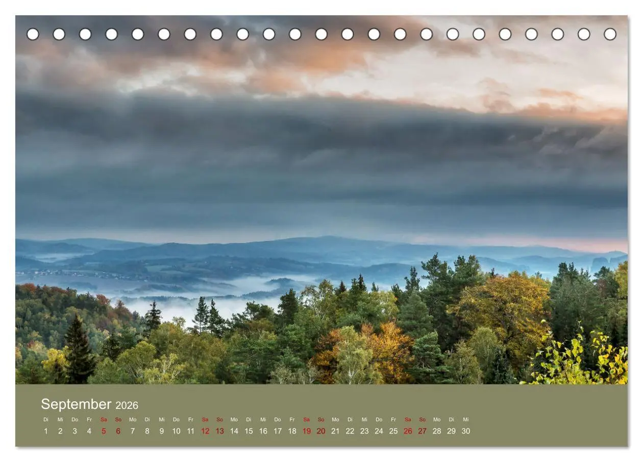 Bild: 9783457564042 | Auf den Bergen der Sächsischen Schweiz (Tischkalender 2026 DIN A5...