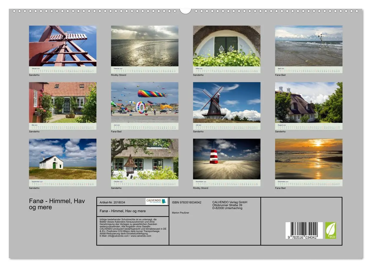 Bild: 9783516034042 | Fanø - Himmel, Hav og mere (hochwertiger Premium Wandkalender 2026...