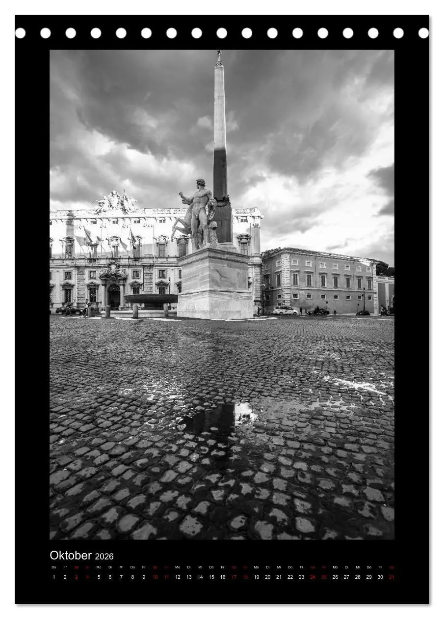 Bild: 9783516414042 | Monochrome Einblicke Rom (Tischkalender 2026 DIN A5 hoch), CALVENDO...