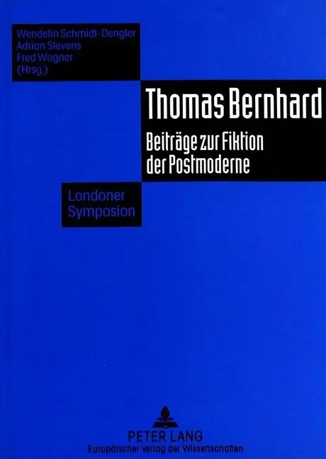 Cover: 9783631494042 | Thomas Bernhard | Wendelin Schmidt-Dengler (u. a.) | Taschenbuch