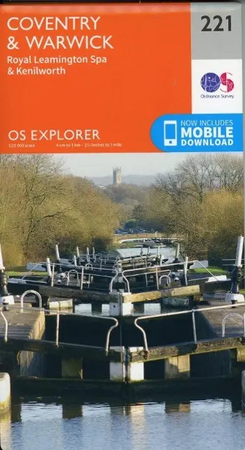 Cover: 9780319244142 | Coventry and Warwick, Royal Leamington Spa and Kenilworth | Survey