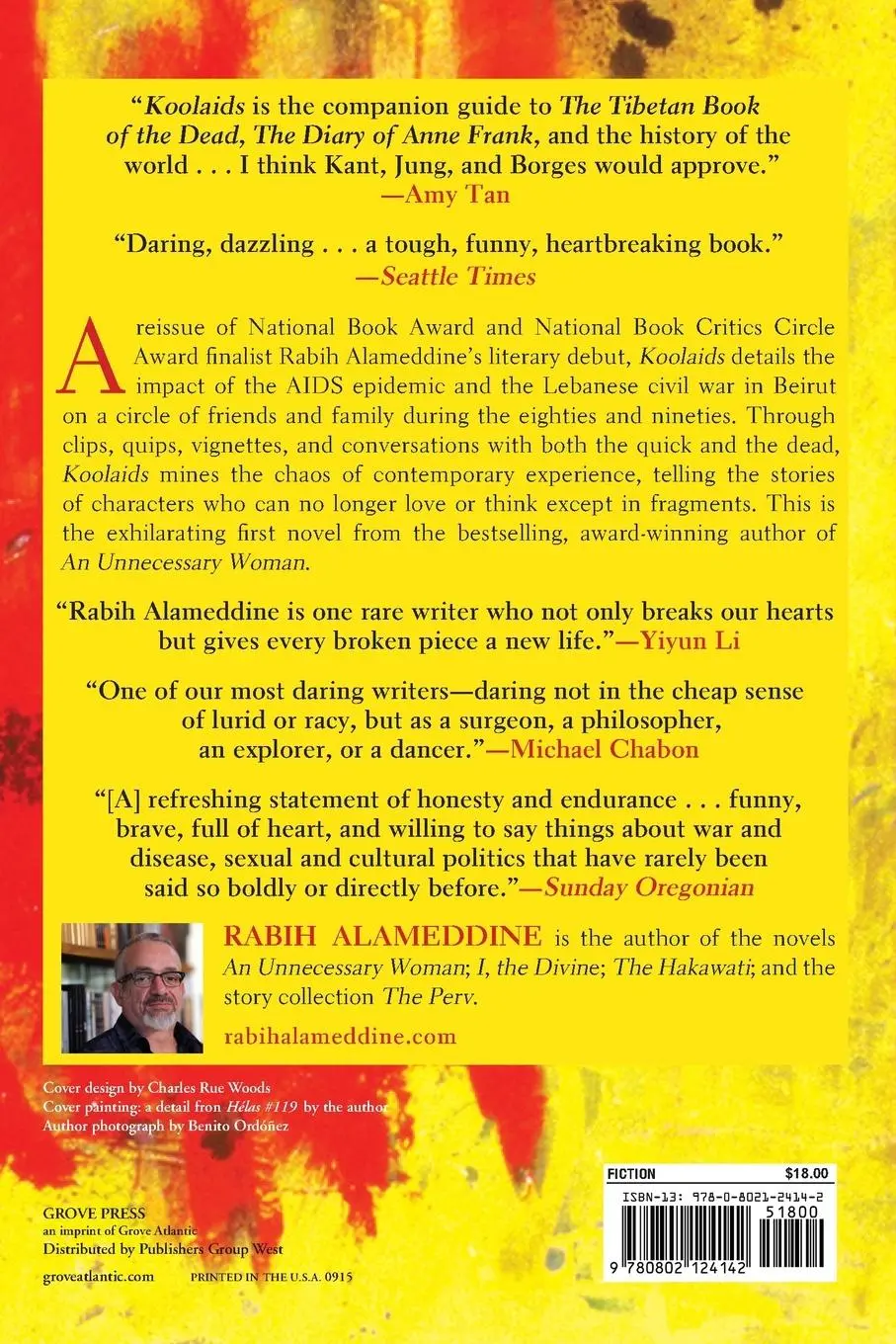 Rückseite: 9780802124142 | Koolaids | Rabih Alameddine | Taschenbuch | Kartoniert / Broschiert