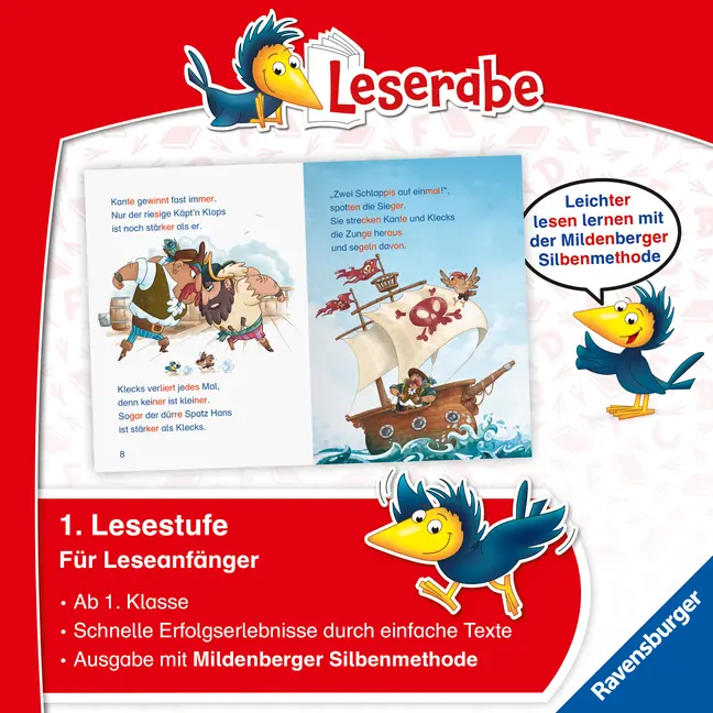Bild: 9783473464142 | Leserabe mit Mildenberger Silbenmethode - Wilde Piratenabenteuer