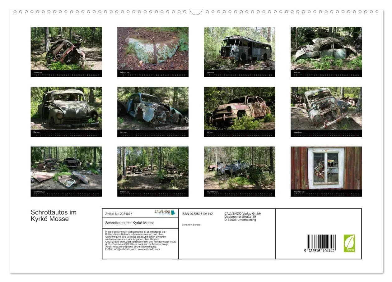 Bild: 9783516194142 | Schrottautos im Kyrkö Mosse (hochwertiger Premium Wandkalender 2026...