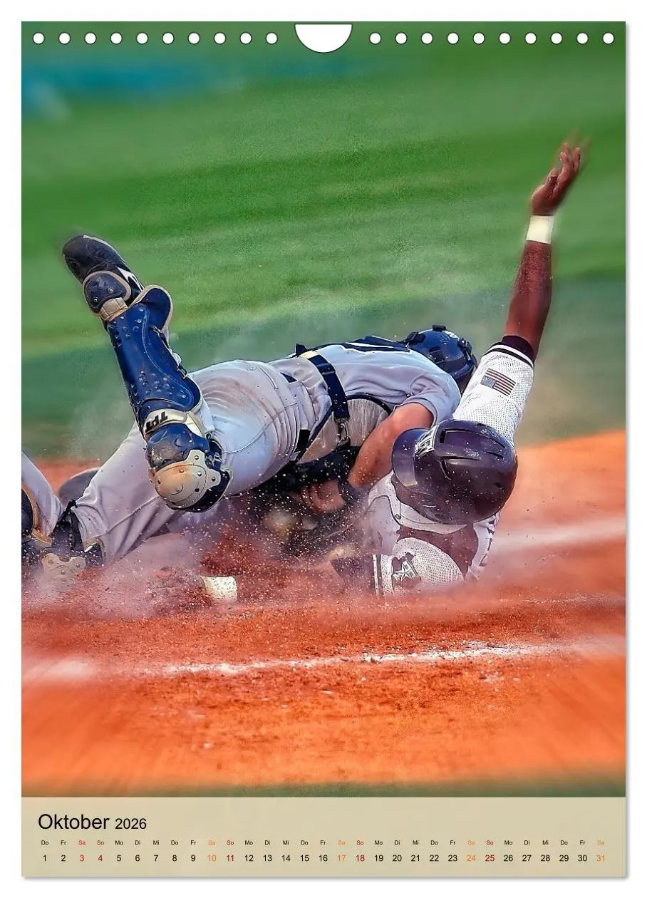 Bild: 9783516334142 | Baseball Power (Wandkalender 2026 DIN A4 hoch), CALVENDO...