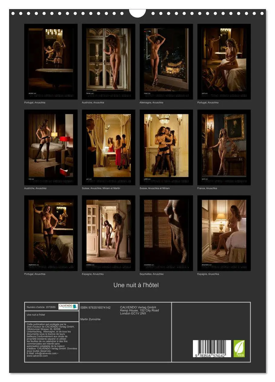 Bild: 9783516574142 | Une nuit à l'hôtel (Calendrier mural 2026 DIN A3 horizontal),...