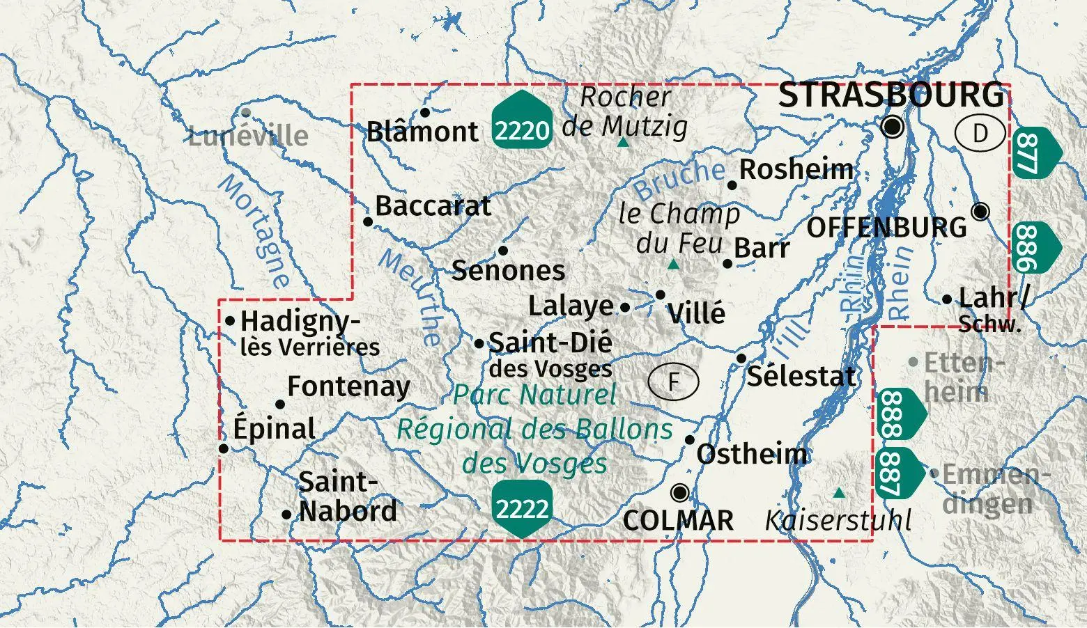 Bild: 9783991544142 | KOMPASS Wanderkarten-Set 2221 Elsass, Vogesen Mitte, Alsace, Vosges...