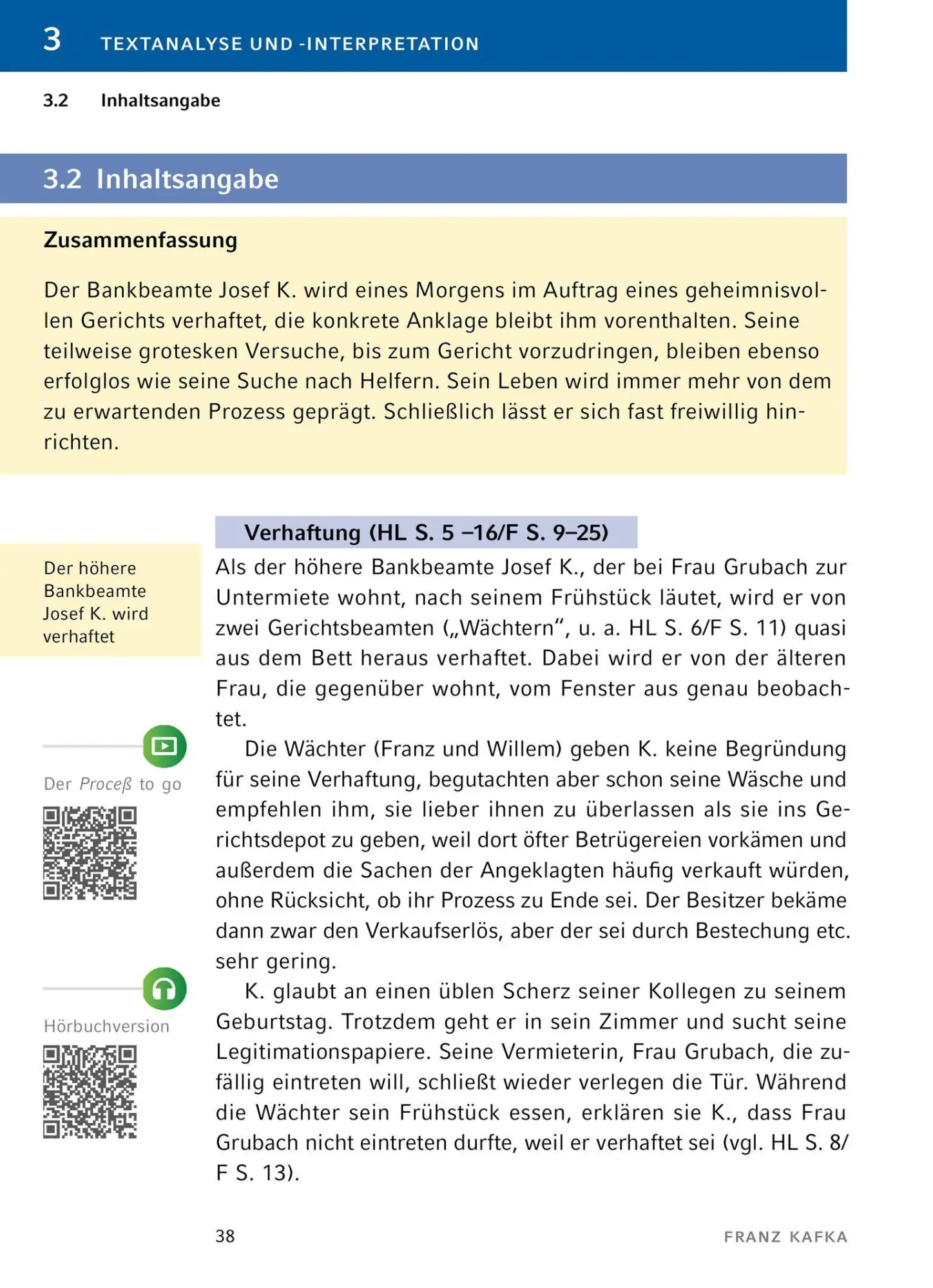 Bild: 9783129304242 | Der Process von Franz Kafka - Textanalyse und Interpretation | Kafka