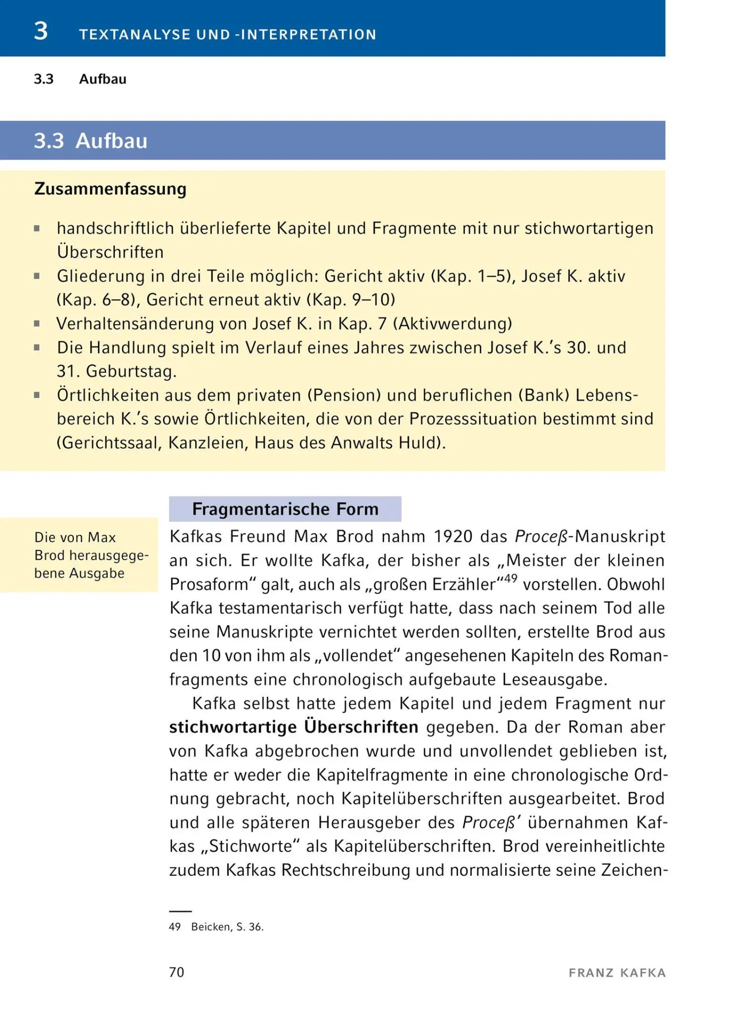 Bild: 9783129304242 | Der Process von Franz Kafka - Textanalyse und Interpretation | Kafka